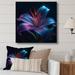 Latitude Run® Blue Lily Dreams II - Floral Lily Wall Decor Canvas in Blue/Indigo/Pink | 24 H x 24 W x 1 D in | Wayfair