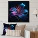 Latitude Run® Blue Lily Dreams II - Floral Lily Wall Decor Canvas in Blue/Indigo/Pink | 24 H x 24 W x 1 D in | Wayfair