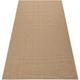 Carpet sizal floorlux 20580 plain, flat, one colour - natural / coffee beige 200x290 cm