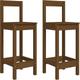 Bar Chairs 2 pcs Honey Brown 40x41.5x112 cm Solid Wood Pine Vidaxl Brown