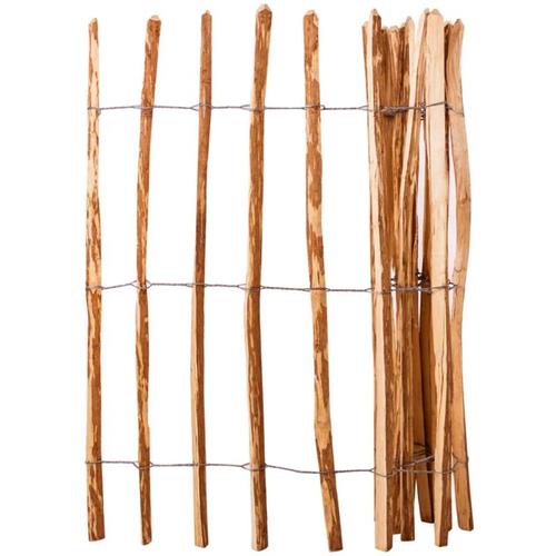 Staketenzaun Haselnuss 120×250 cm – Braun – Prolenta Premium