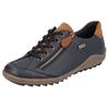 Schnürschuh REMONTE, Damen, Gr. 36, bunt (dunkelblau, braun), Leder, unifarben mit Farbeinsatz, sportlich, Schuhe, mit Tex-Ausstattung, Freizeitschuh, Halbschuh, Schnürschuh