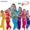 Kinder Bauchtanz Kostüme Set Oriental Dance Mädchen Bauch Tanzen Indien Bauchtanz Kleidung Bauchtanz