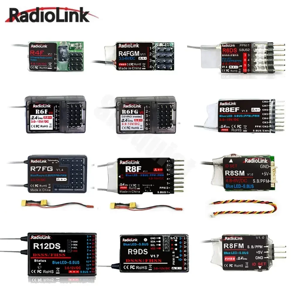 Radiolink R12DSM R12DS R9DS R8SM R8EF R8FM R7FG R6DSM R6DS R6FG R6F R4FG R4F Rc Empfänger 2,4G Signal für RC Sender Image