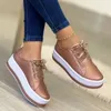 Frauen Casual Turnschuhe Damen Mode Band Lässig Vulkanisierte Schuhe Schnüren Dicke Sohle Turnschuhe frauen Schuhe Plus Größe 35-43