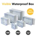 ABS Visible Wire Junction Box Waterproof Electronic Watertight Enclosure Box IP67 Transparent Safe