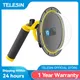 TELESIN 6'' Dome Port 30M Waterproof Case Housing For Gopro Hero 5 6 7 8 9 10 11 12 Trigger Dome