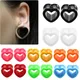 2Pcs/lot Acrylic Tunnels for Ears Heart Hollow Ear Plugs Tunnels Earlets Stretcher 4-12mm Ear