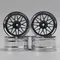 4pcs 3mm Offset RC Car 1/10 Scale Plastic Wheels Rims Drift On road Touring Model Hobby