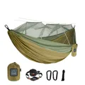 Portable Travel Outdoor Camping Hanging Sleeping Single and Double Hammock with Mosquito Net