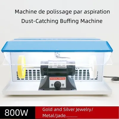 110V/220V Polishing Machine With Dust Collector 800W Polishing Grinding Motor Bench Grinder Polisher