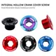 M18/M19/M20 Aluminum Alloy Bicycle Bottom Bracket CNC Crankset Nut Crank Cover Crankset Screws Crank