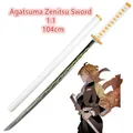 1:1 cosplay Sword Weapon Agatsuma Zenitsu Sword Anime Ninja Knife PU toy 104cm