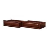 2 Raised Panel Bed Drawers Queen/King Antique Walnut (Pack of 2)