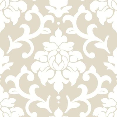 RoomMates Damask Peel and Stick Wallpaper