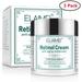 3 Pack Retinol Cream for Face - Facial Moisturizer with Collagen Cream and Hyaluronic Acid - Daily Anti Aging Face Cream