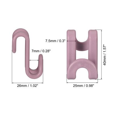 Clothes Hanger Connector Hooks, 60Pcs - ABS Hanger Extender Hooks