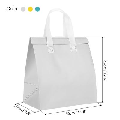 Insulated Take Away Bags, 15Pcs Thermal Bags 11.8 x 7.9 x 12.6 Inch