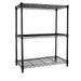 3-Tier Rolling Metal Freestanding Garage Storage Shelving Unit