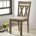 Briv Rustic Brown 2-Piece Dining Chairs by Furniture of America