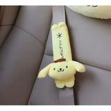 Sanrio Hello Kitty Kulomi Plush Toys U-Shaped Pillow My Melody Pom Pom Purin Kawaii Anime Figure Car Seat Headrest Neck Guard