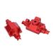 Rc Front Rear Axle Housing Rc Axle Housing Aluminium Alloy Axle Housing Metal Front Rear Axle Housing Rc Car Accessories 1/24 RC Axle Housing For ECX 1/24 For Barrage RGT 1/24 For