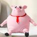 Pig Decompression Vent Toy Pig Squeeze Toys Pink Pig Squishy Toy Cute Pig Decompression Toy Novelty Stress Relief Pink Pig Toy for Kids and Adults (15*12cm)