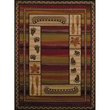 United Weavers 75004043912710 Affinity Canoe Sunset Oversize Rug - Lodge 7ft.10in. x 10ft.6in.