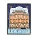 Stupell Industries Winter Hotel Christmas Festival Holiday Painting Black Framed Art Print Wall Art