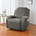 MAWCLOS Washable Armchair Cover Stretch Sofa Covers Elastic Slipcover Solid Color Couch Cover Furniture Protector Gray 3 Seat