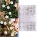Sehao Hangs 100Pc Christmas Ball Ornaments Shatterproof Balls for Christmas Tree Decoration White White home decor Gift on Clearance