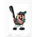 Tasmanian Devil Seattle Mariners 14" x 20" Limited Edition Fine Art Print