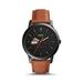 Men's Fossil Black/Brown St. Mary's Cardinals Minimalist Slim Light Brown Leather Watch