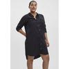 Jeanskleid VERO MODA CURVE "VMSILA LS SHORT DRESS MIX GA CURVE NOOS", Damen, Gr. 48, N-Gr, schwarz, Obermaterial: 100% Lyocell (TENCEL), modisch, Langarm, Kleider