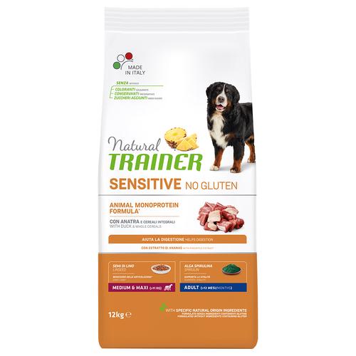 12 kg Natural Trainer Sensitive No Gluten Adult Med/Max Duck Hundefutter trocken