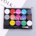 Palette de maquillage lavable soluble dans l'eau pour femmes et hommes peinture pour le visage et