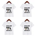 Disney Mickey Mouse Graphic Kids Clothes It's My 1 2 3 4 5 6 7 8 9 Years Birthday Boys Girls T shirt