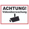 Achtung Videoüberwachung Schild A2