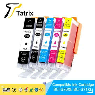 Tatrix – cartouche d'encre à jet d'encre pour imprimante Canon PIXUS BCI370 BCI BCI-370 BCI-371