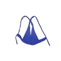 Shade & Shore Swimsuit Top Blue Print Plunge Swimwear - Women's Size Medium