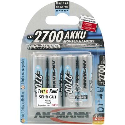 4er-Pack Akkus »maxE« Mignon AA 2.500 mAh, Ansmann