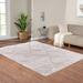 Unique Loom Davos Shag Collection Modern Luxuriously Soft & Cozy Shag Area Rug (5' 0 x 8' 0 Rectangular, Linen) - 9'3" x 12'3"