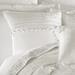 J. Queen New York Bianco 18" Embellished Decorative Throw Pillow