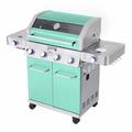 Monument Grills Monument 4-Burner Liquid Propane 72000 BTU Gas Grill Stainless w/ Side & Side Sear Burner Stainless Steel in Green | Wayfair 35633G