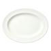 Libbey 905356831 13-1/2" x 10-3/8" Oval Slenda Platter - Porcelain, White Royal Rideau