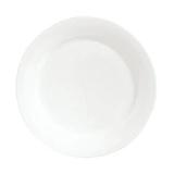 Libbey 911190003 6 1/2" Round Dessert Plate, International Pattern & Shape, Ultra White Bone China Body