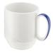 Libbey 9185629-62971 9 1/2 oz Schonwald Mug - Donna Senior, Porcelain, White/Blue