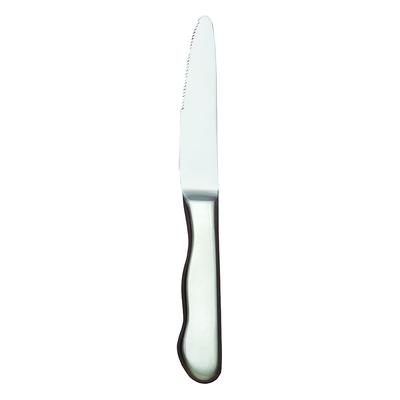 Libbey 195 2492 10" Round Tip Steak Knife w/ Hollow Handle, Stainless, Baron Radiant, Stainless Steel