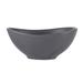 Libbey DRI-5-G 4" Oval Driftstone Bowl w/ 3 3/4 oz Capacity - Porcelain, Granite, Gray