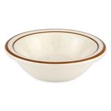 Libbey DSD-11 4 1/2" Desert Sand Fruit Dish - Speckled, (2) Brown Bands, White